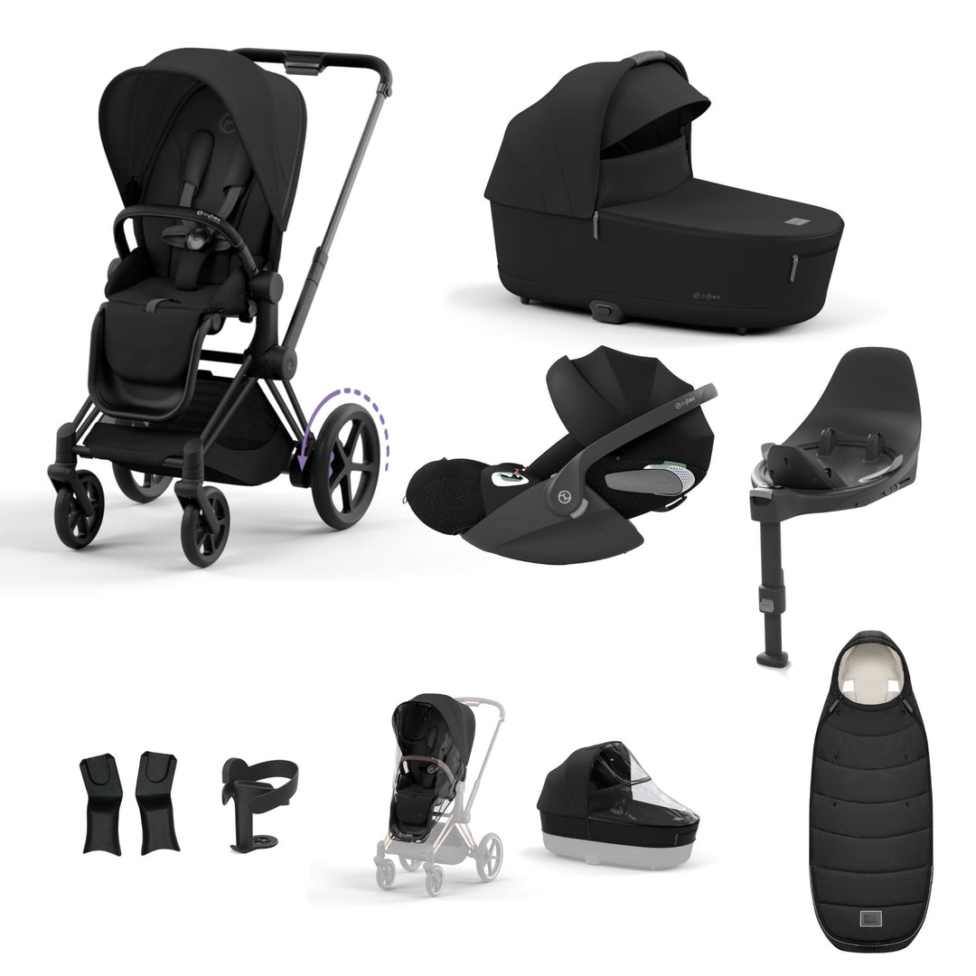 Cybex e-Priam Bundle - Sepia Black