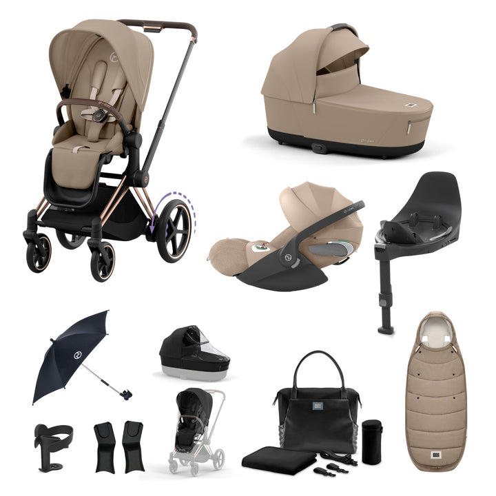 Cybex e-Priam Bundle - Cozy Beige