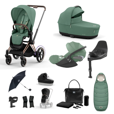 Cybex e-Priam Bundle - Leaf Green