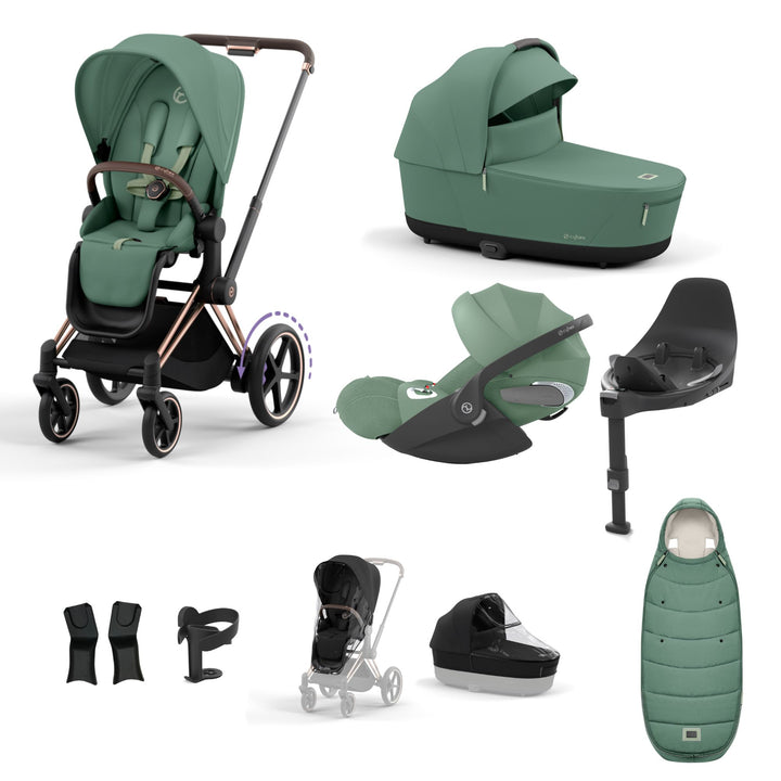 Cybex e-Priam Bundle - Leaf Green
