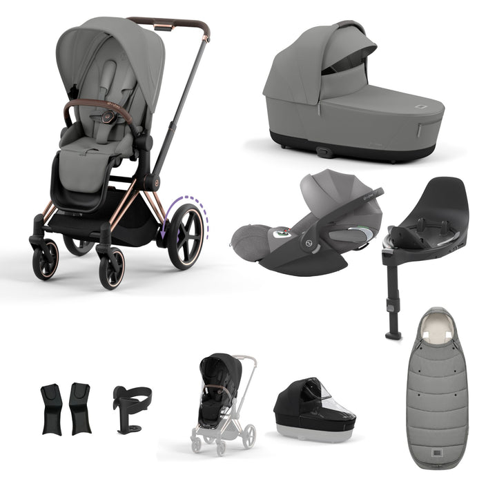 Cybex e-Priam Bundle - Mirage Grey