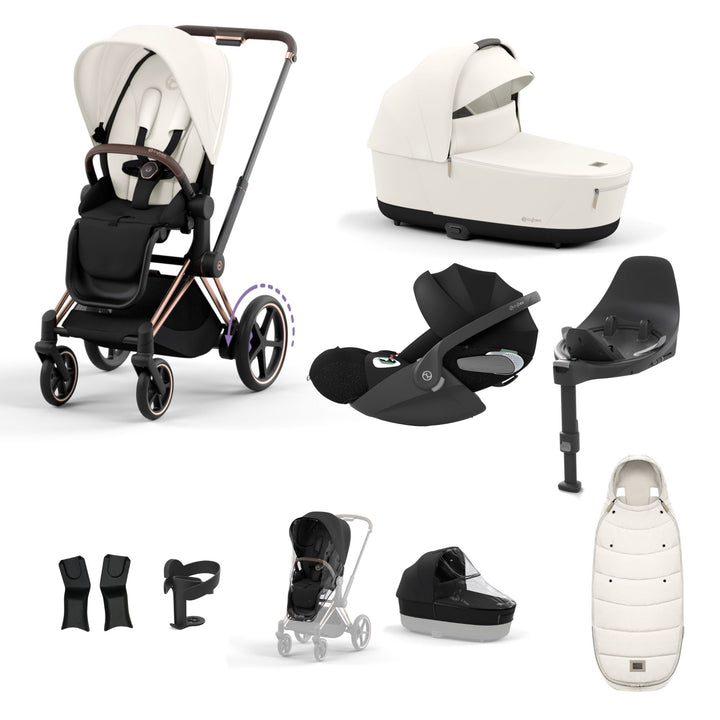 Cybex e-Priam Bundle - Off White