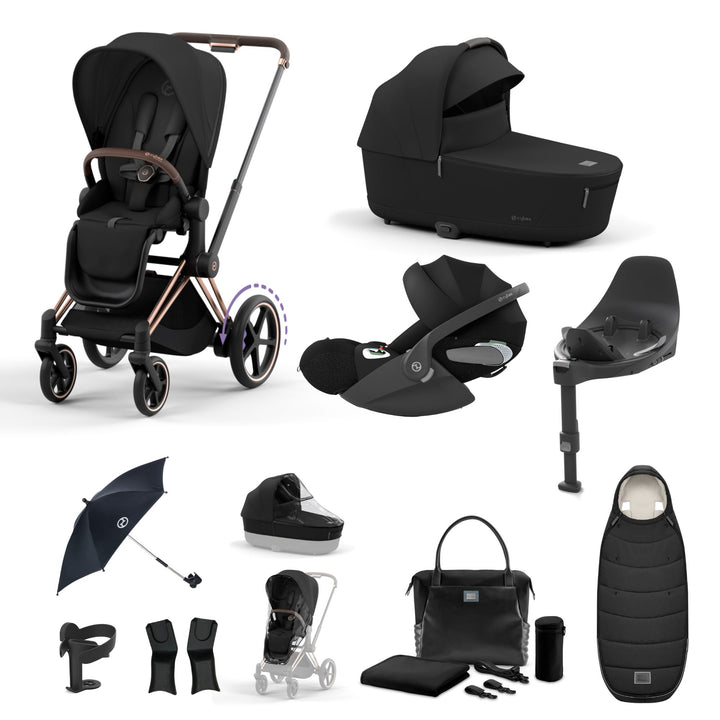 Cybex e-Priam Bundle - Sepia Black