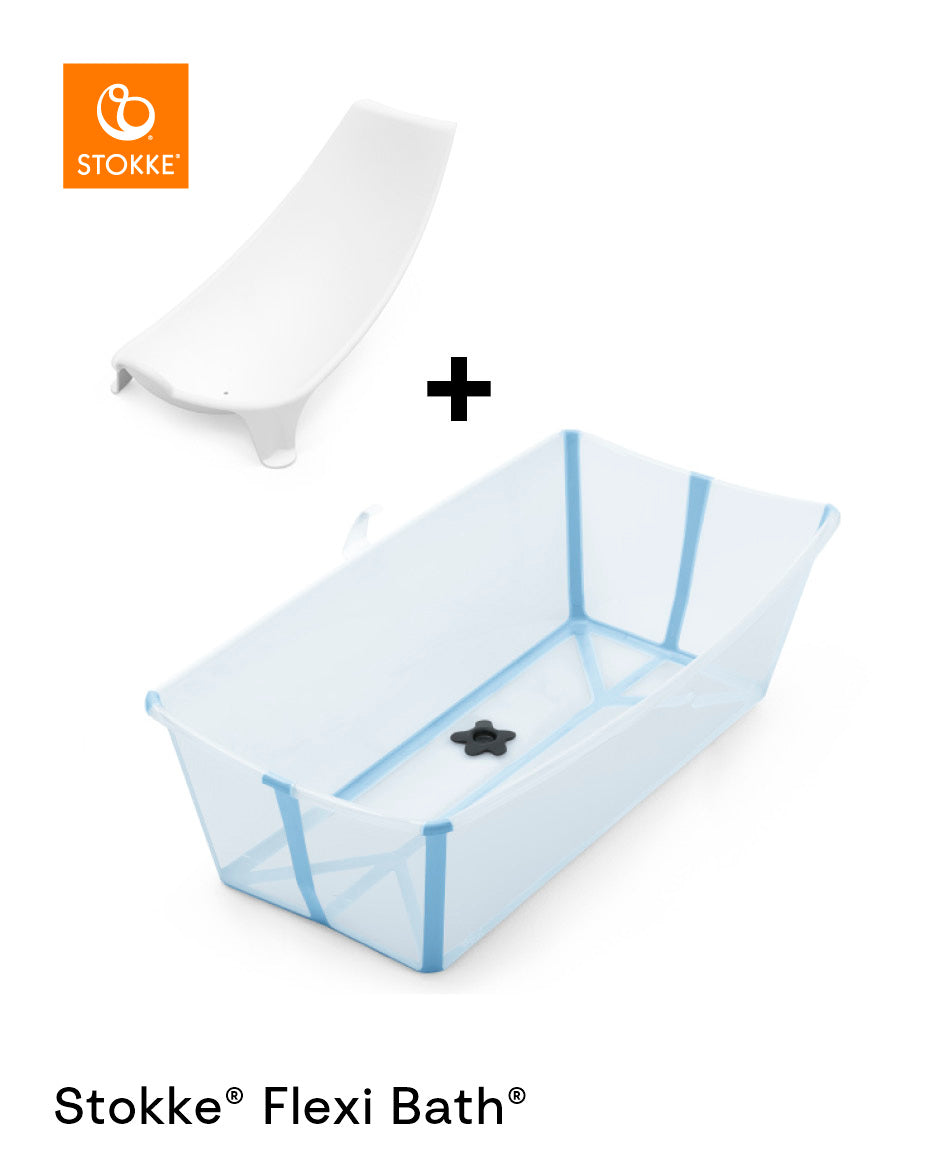 Stokke Flexi Bath X-Large & Free Newborn Support - Ocean Blue
