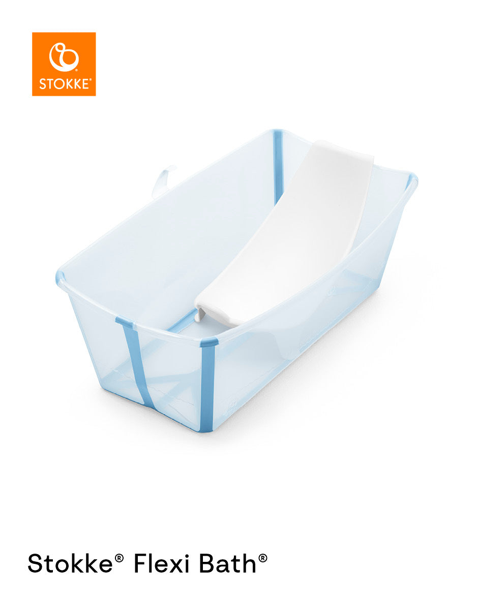 Stokke Flexi Bath & Free Newborn Support - Ocean Blue