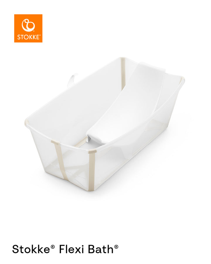 Stokke Flexi Bath X-Large & FREE Newborn Support - Sandy Beige