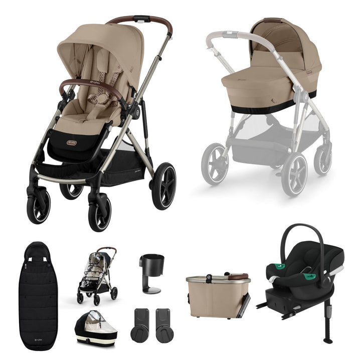 Cybex Gazelle S Comfort Bundle - Almond Beige