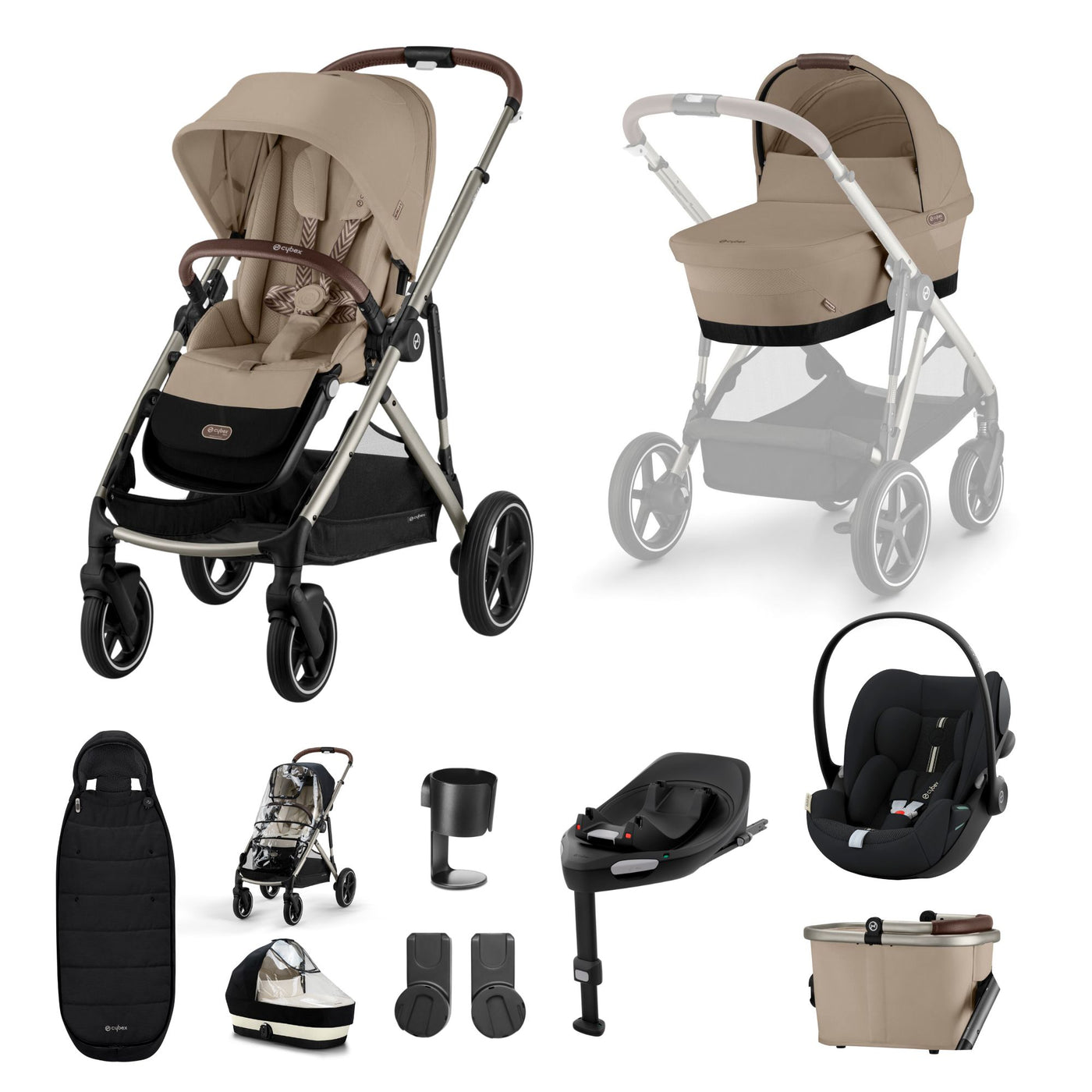 Cybex Gazelle S Cloud G Plus Bundle - Almond Beige