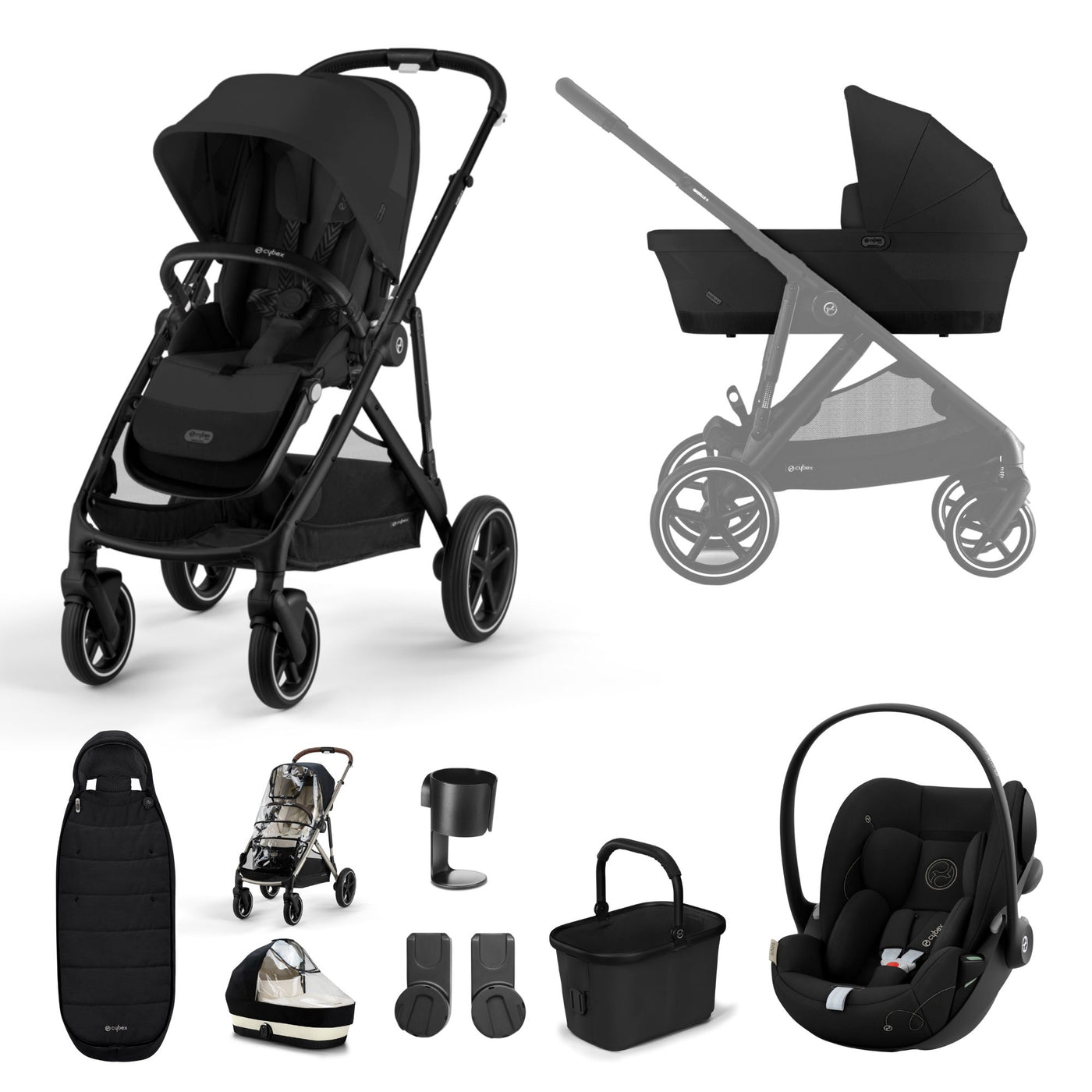 Cybex Gazelle S Cloud G Bundle - Moon Black