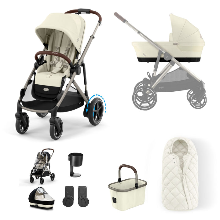 Cybex e-Gazelle S Essential Bundle - Seashell Beige