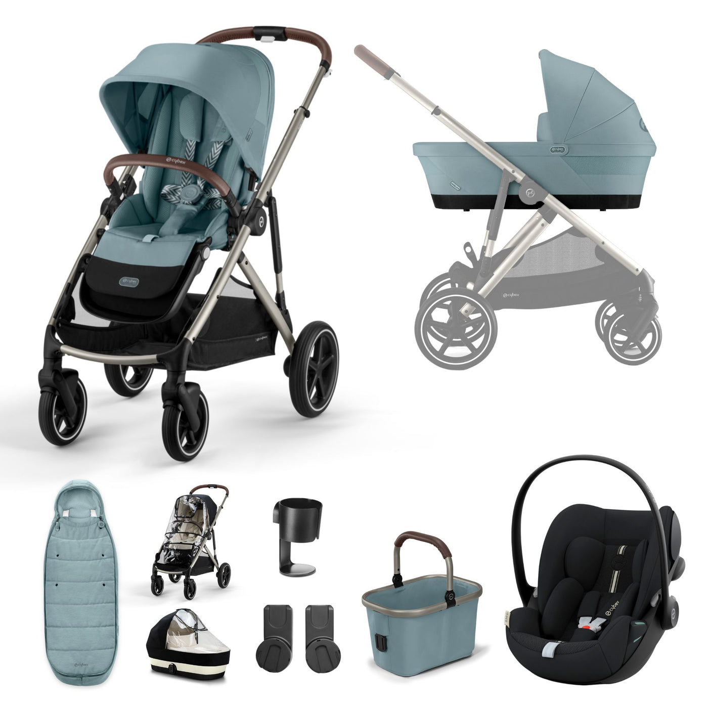 Cybex Gazelle S Cloud G Plus Bundle - Sky Blue