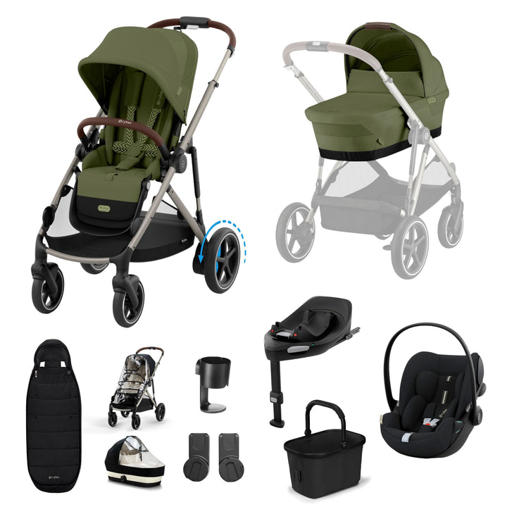 Cybex Gazelle S Cloud G Plus Bundle - Moss Green
