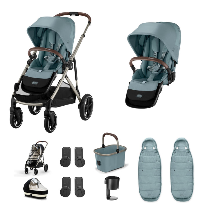 Cybex Gazelle S Twin (2 seats) Bundle - Sky Blue