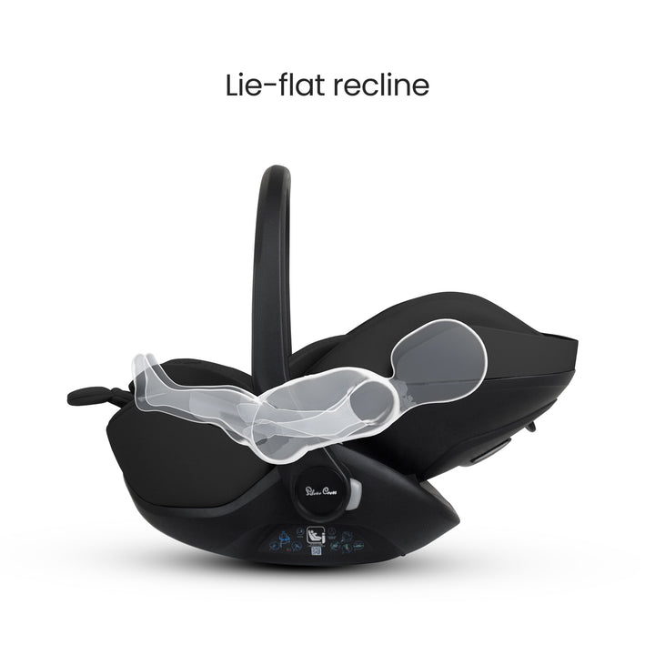 Silver Cross Glide Plus 360 Infant Car Seat and Base - Iconic Black