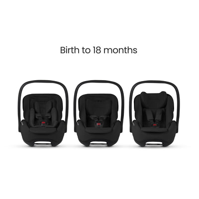 Silver Cross Glide Plus 360 Infant Car Seat and Base - Iconic Black