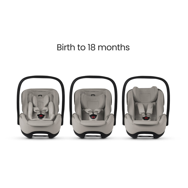 Silver Cross Glide Plus 360 Infant Car Seat and Base - Natural Taupe
