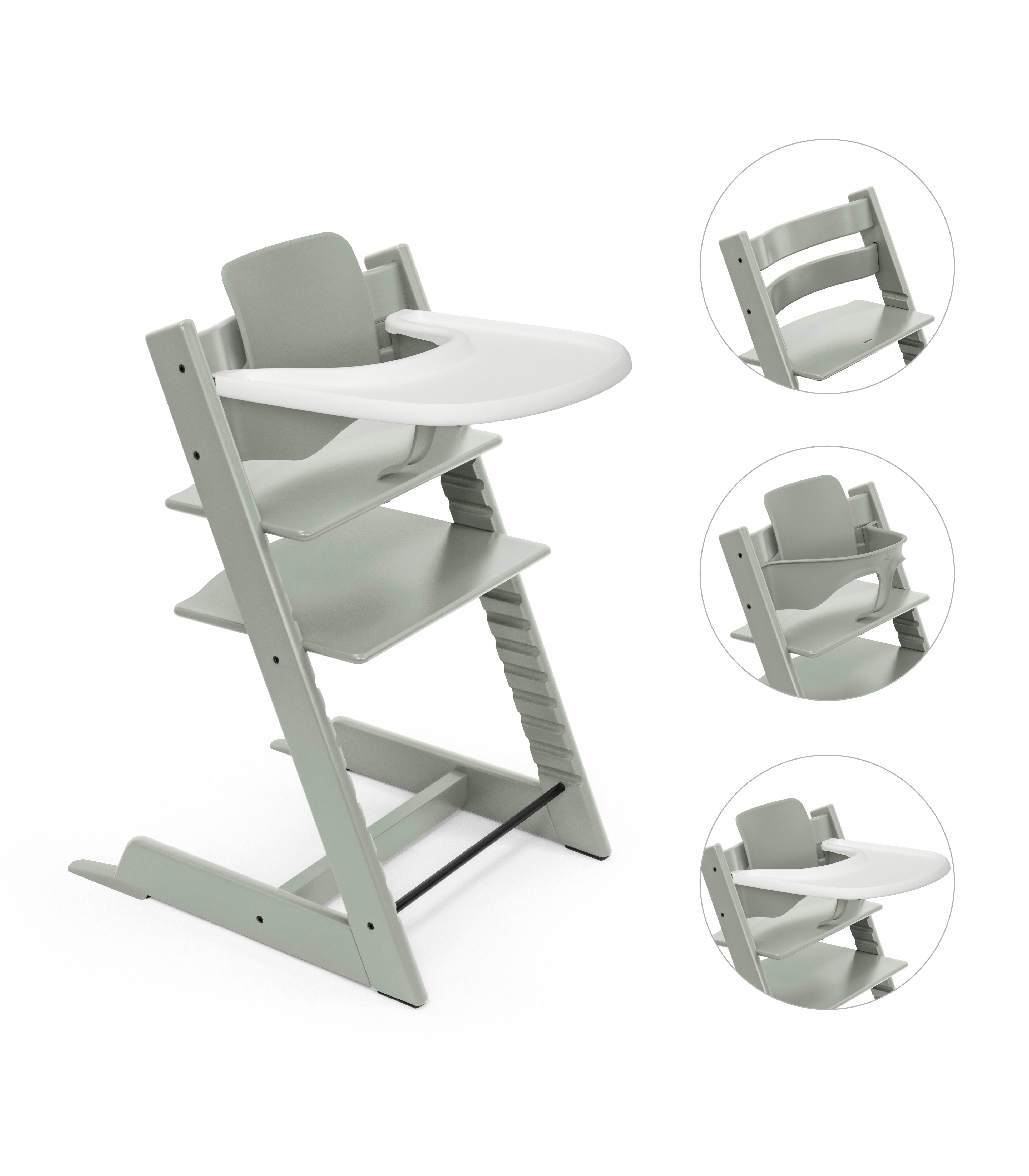Tripp Trapp + Baby Set + Tray Bundle - Glacier Green – Baby Nest
