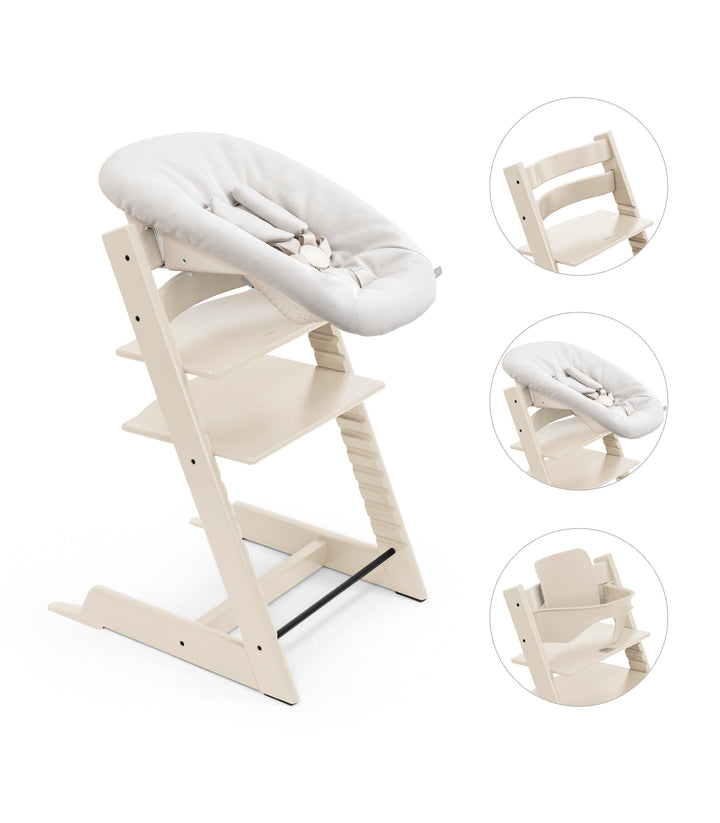 Tripp Trapp Newborn Bundle + Baby Set - Vanilla White