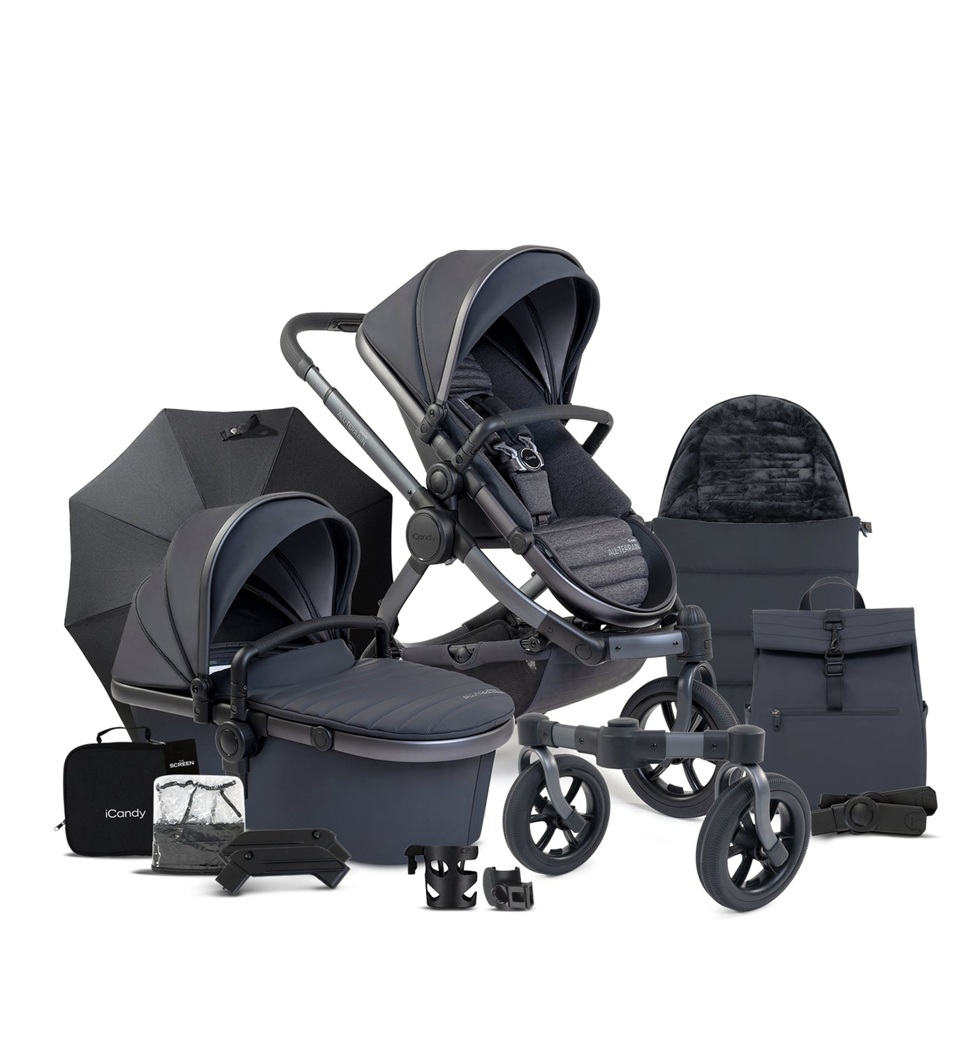 iCandy Peach 7 All-Terrain Bundle - Storm