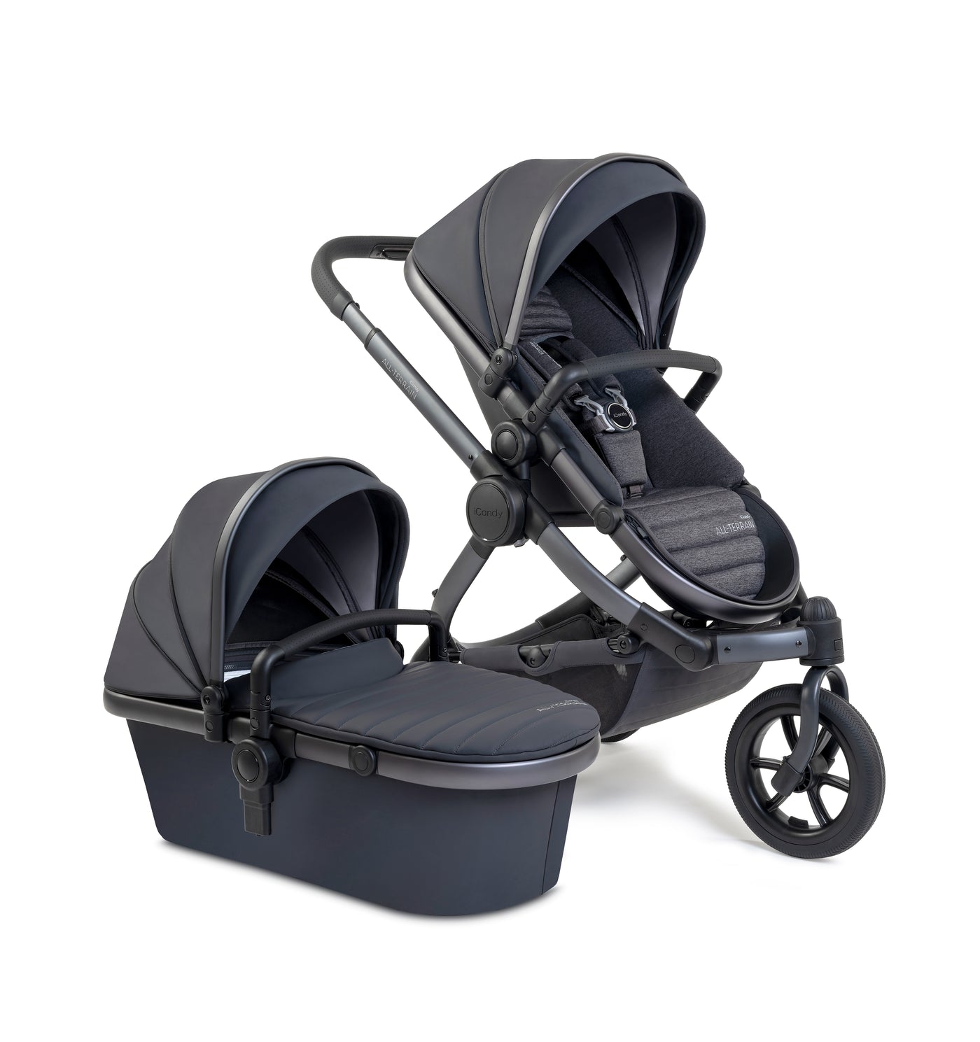 ICandy Peach 7 All Terrain Pushchair & Carrycot Combo - Storm