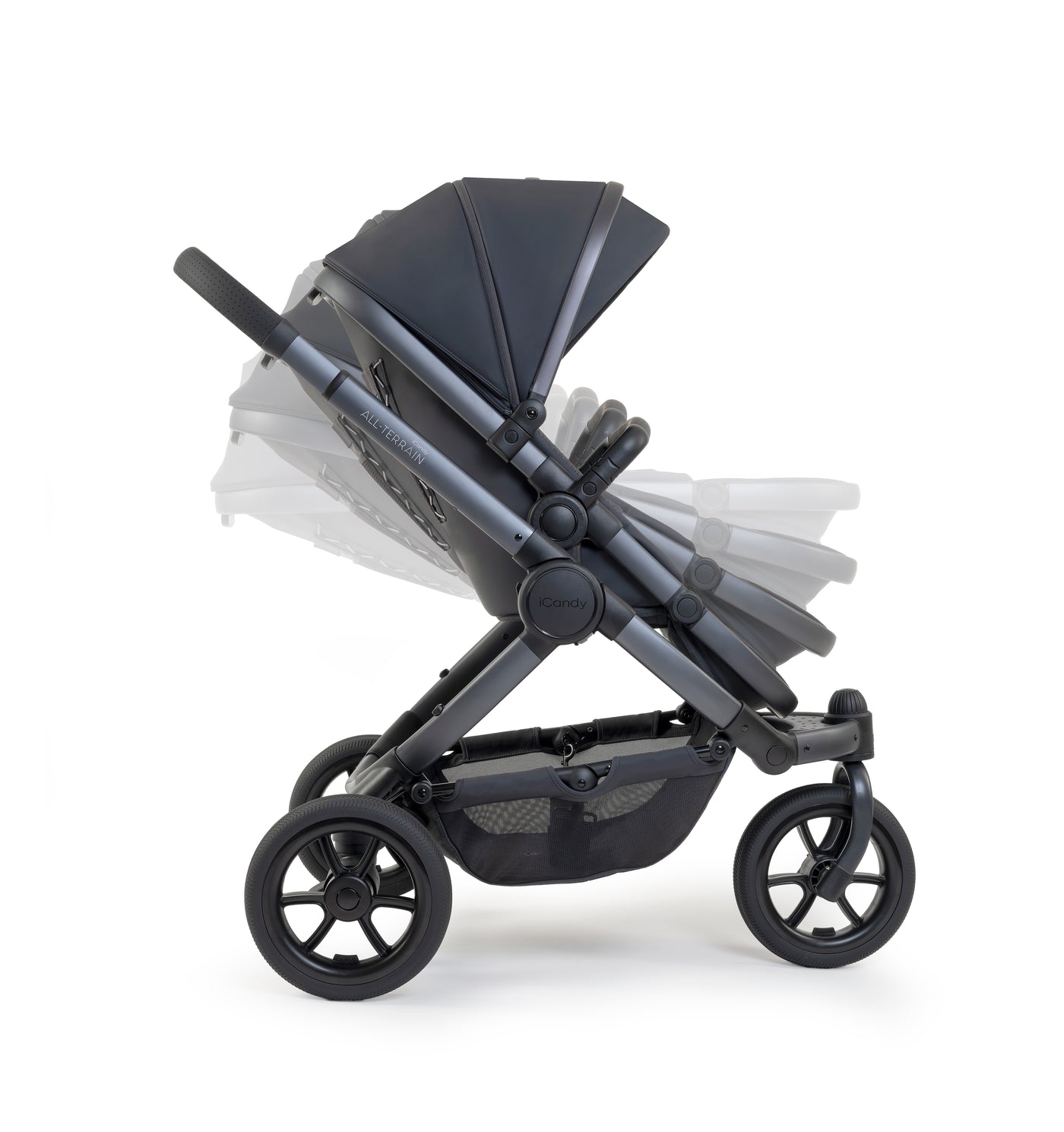 ICandy Peach 7 All Terrain Pushchair & Carrycot Combo - Storm