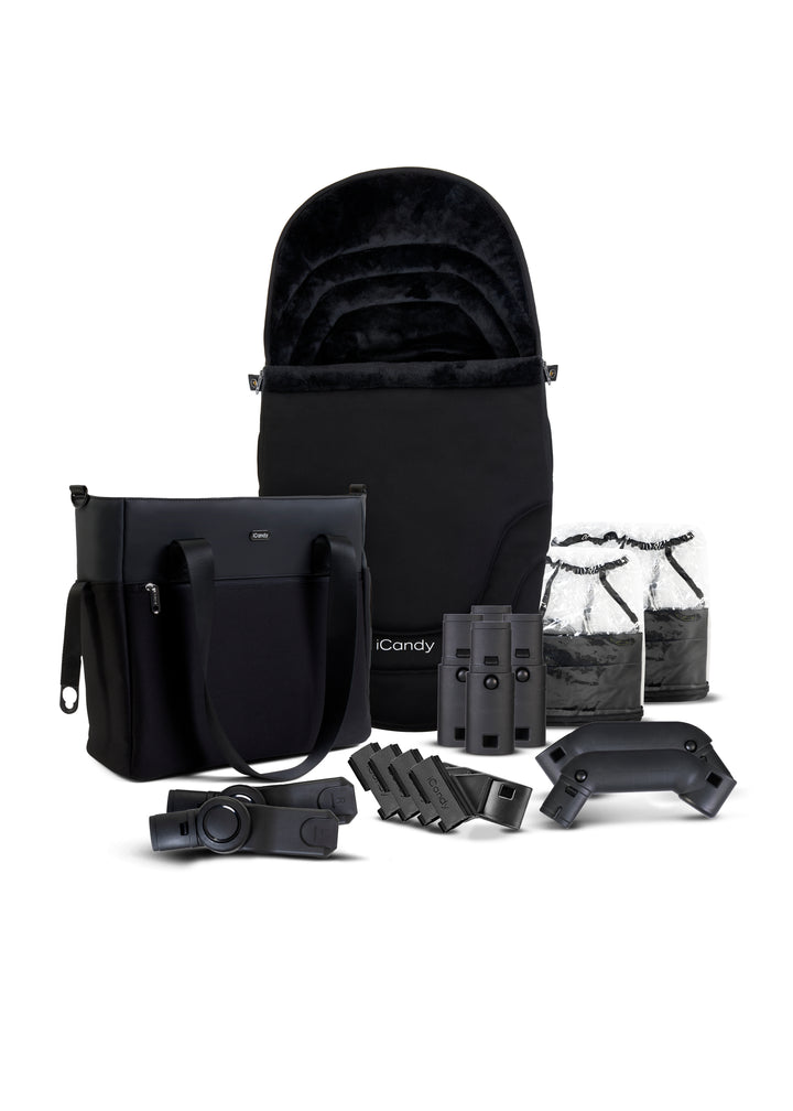 iCandy Orange 4 Pushchair Bundle - Black Edition