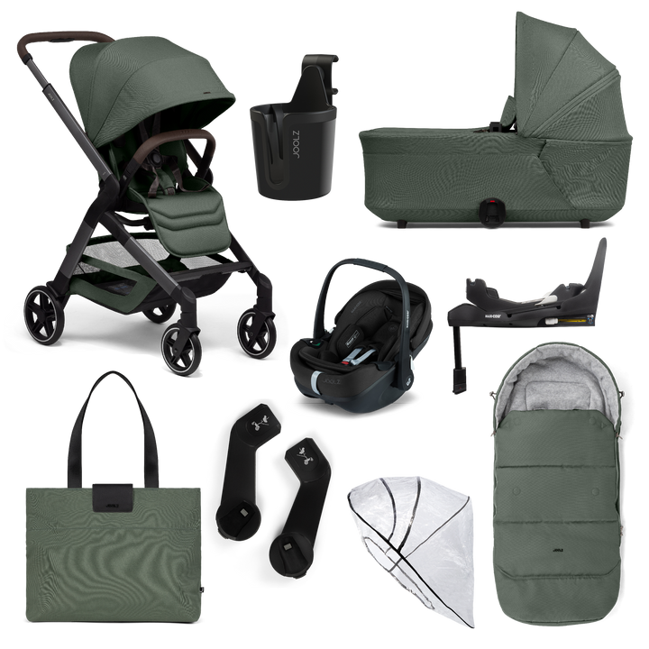 Joolz Hub2 Maxi-Cosi Pebble Pro2 Travel System Bundle - Forest Green