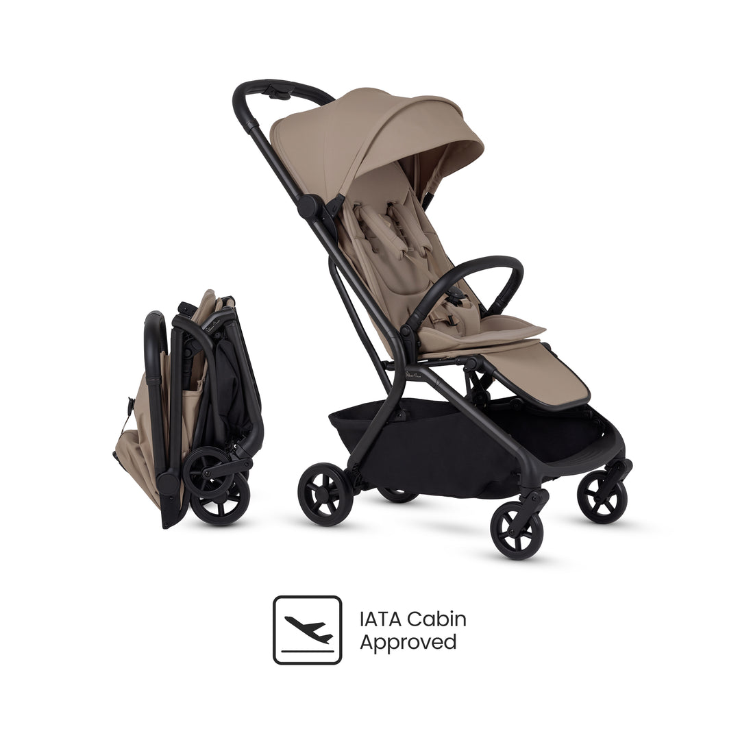 Silver Cross Nia Stroller & Carrycot - Champagne