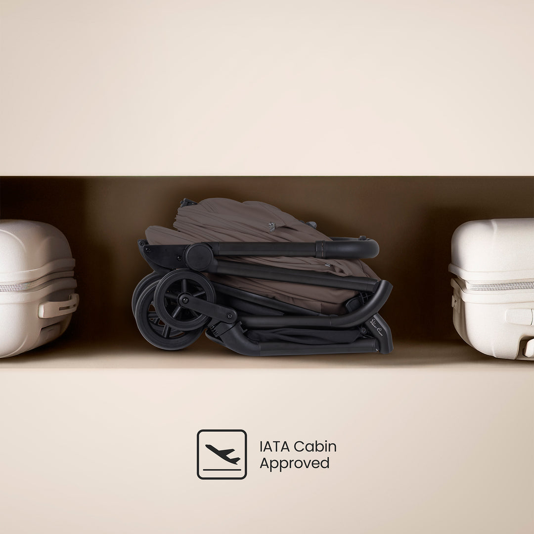 Silver Cross Nia Stroller & Carrycot - Chocolate