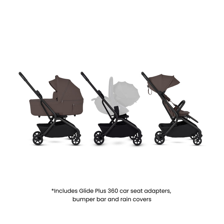 Silver Cross Nia Stroller & Carrycot - Chocolate