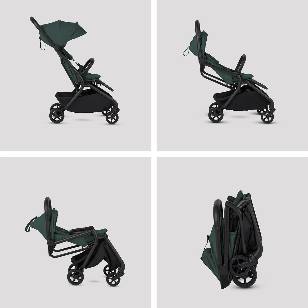 Silver Cross Nia Stroller & Carrycot - Conifer