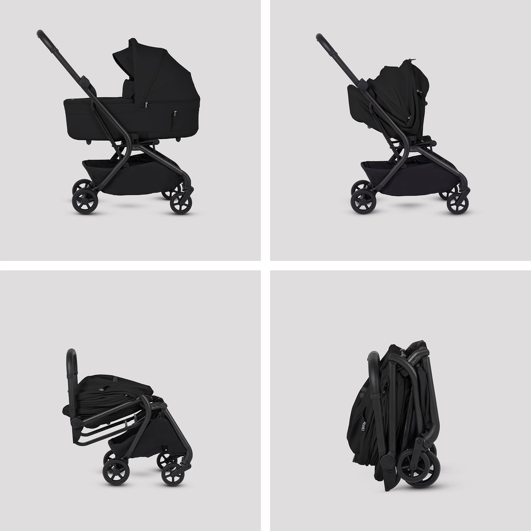 Silver Cross Nia Stroller & Carrycot - Onyx