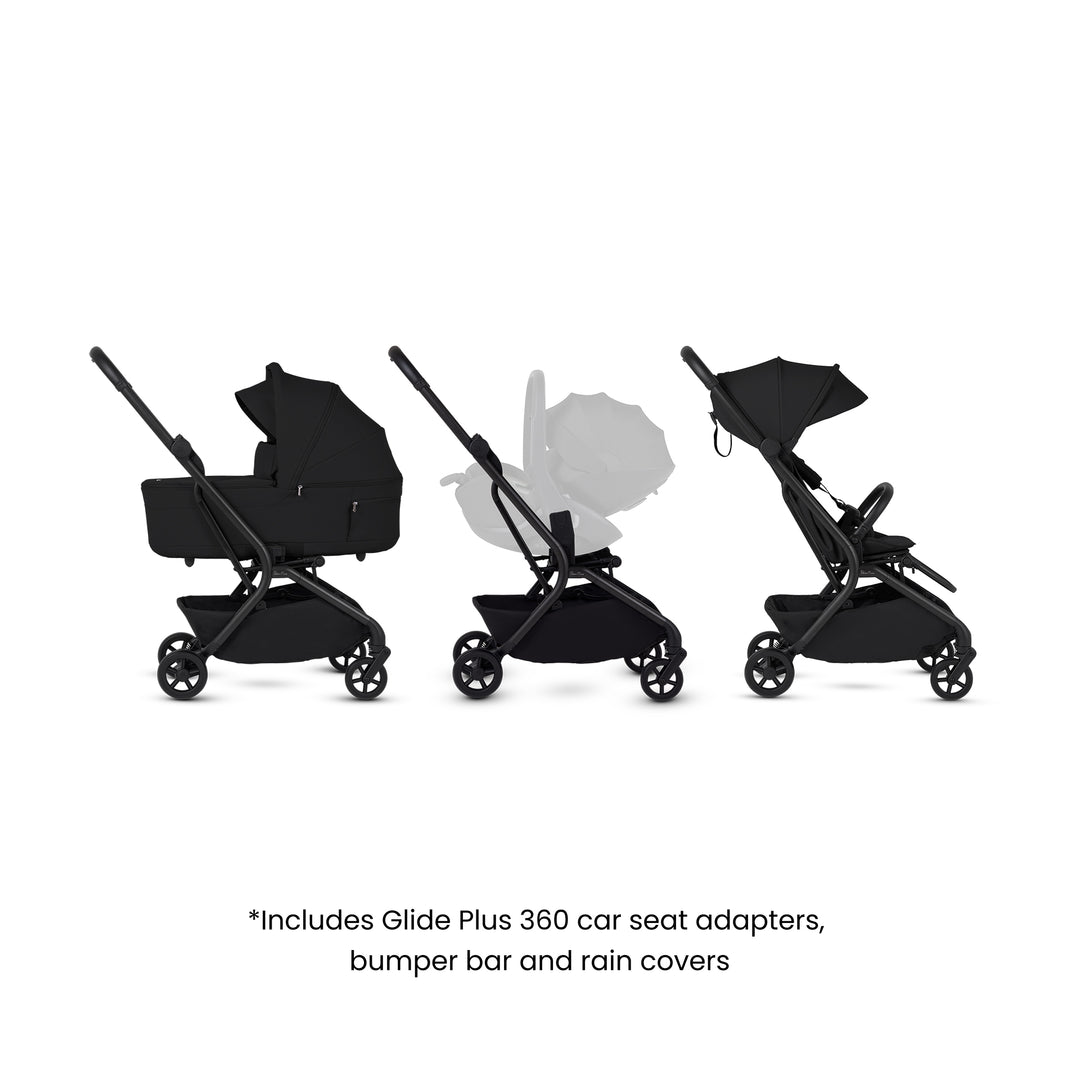 Silver Cross Nia Stroller & Carrycot - Onyx