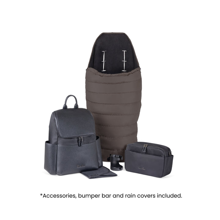 Silver Cross Nia Travel System with Accessory Pack - Chocolate