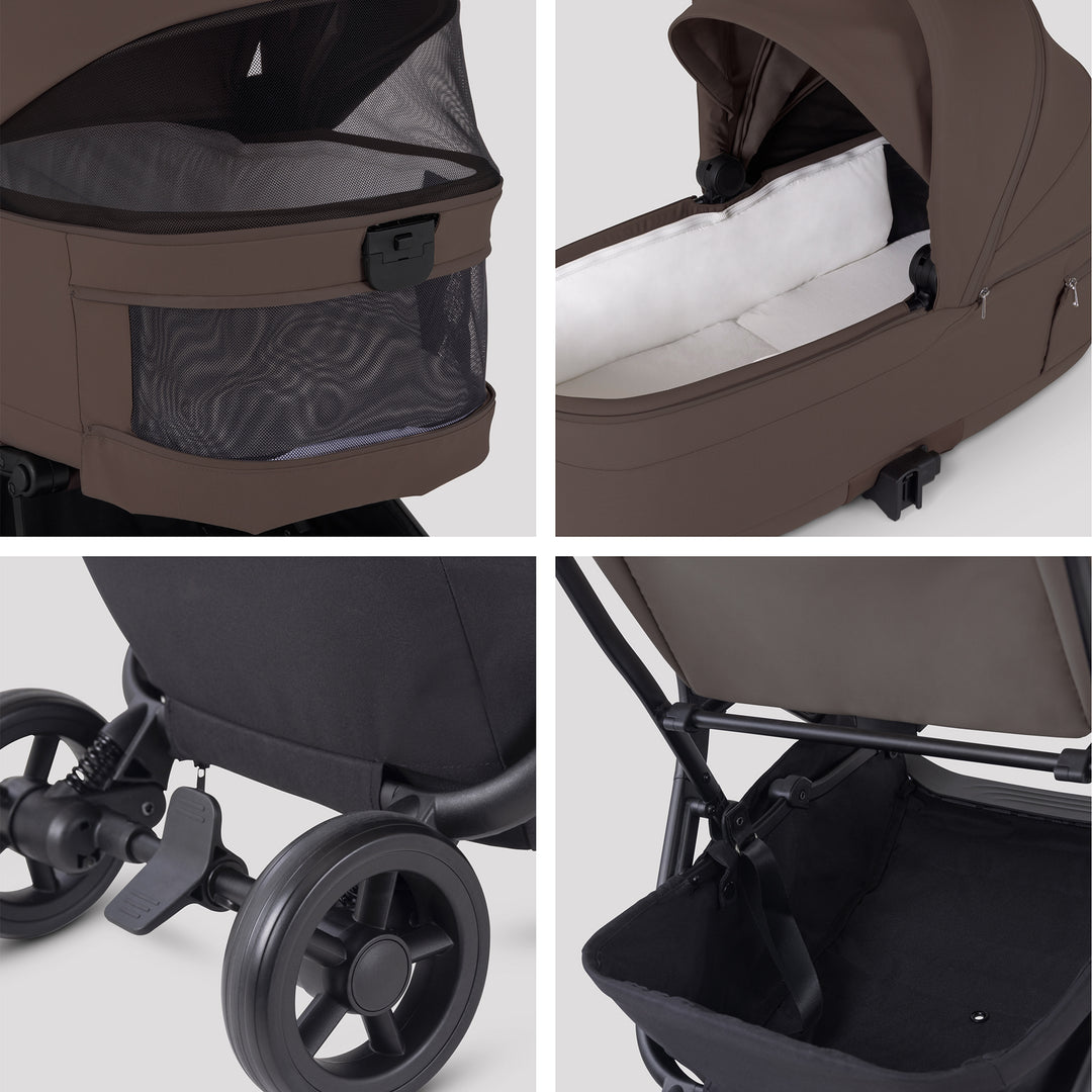 Silver Cross Nia Travel System with Accessory Pack - Chocolate