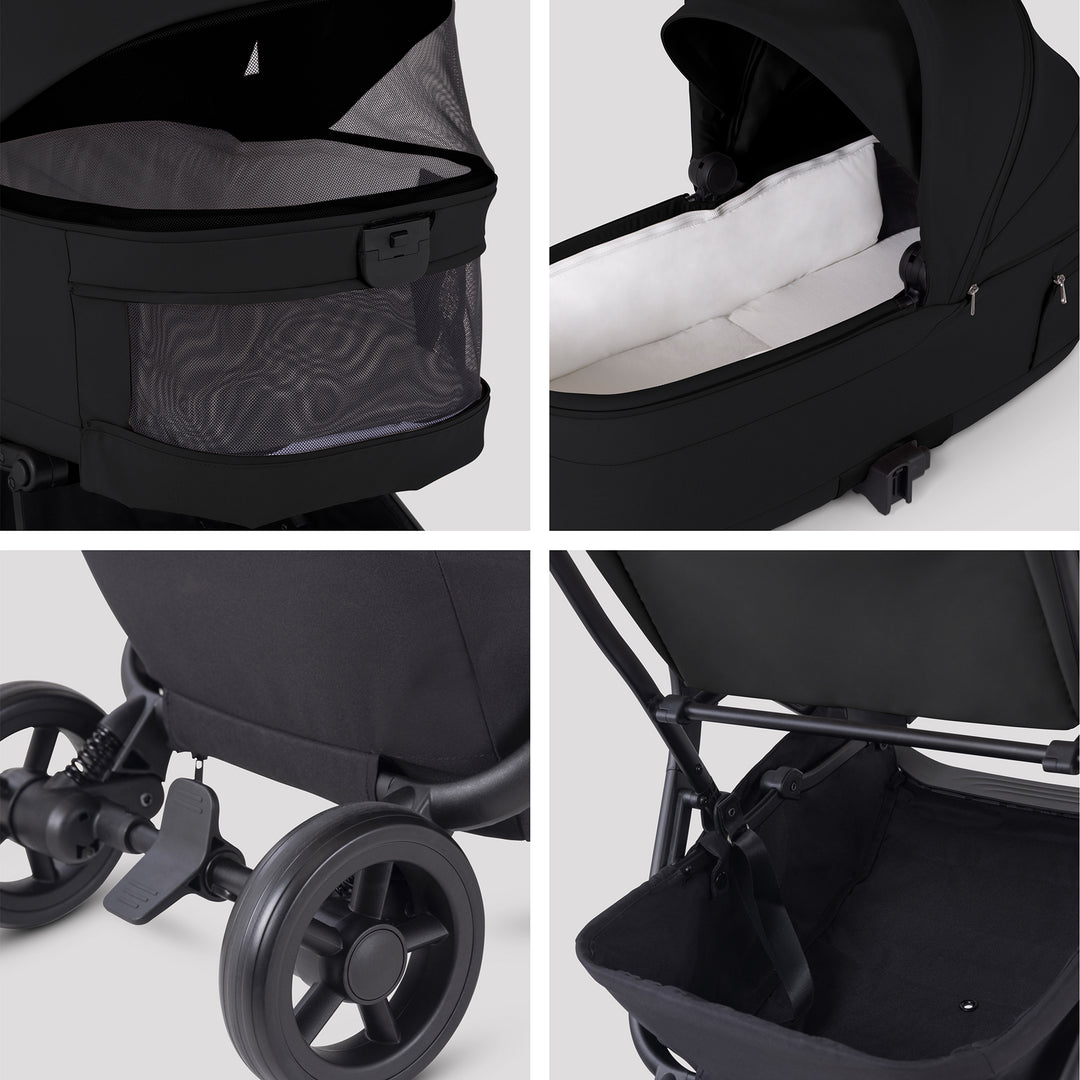 Silver Cross Nia Travel System with Accessory Pack - Onyx