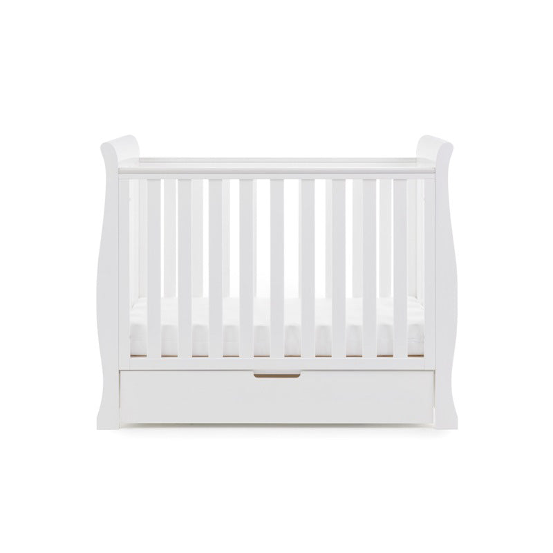 OBaby Stamford Space Saver Cot - White