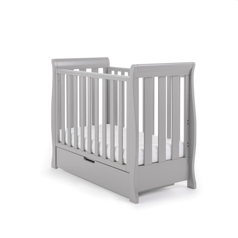 OBaby Stamford Space Saver Cot - Warm Grey
