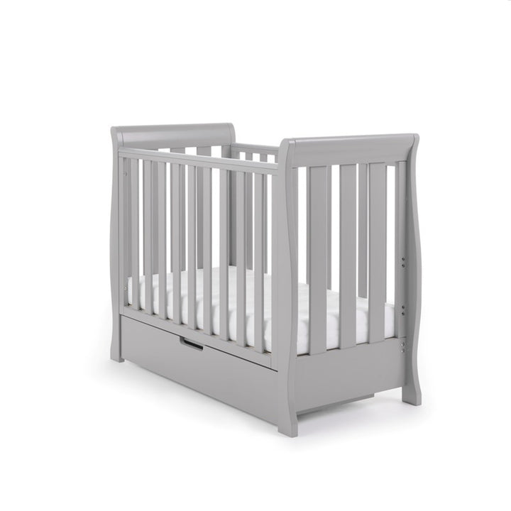 OBaby Stamford Space Saver Cot - Warm Grey