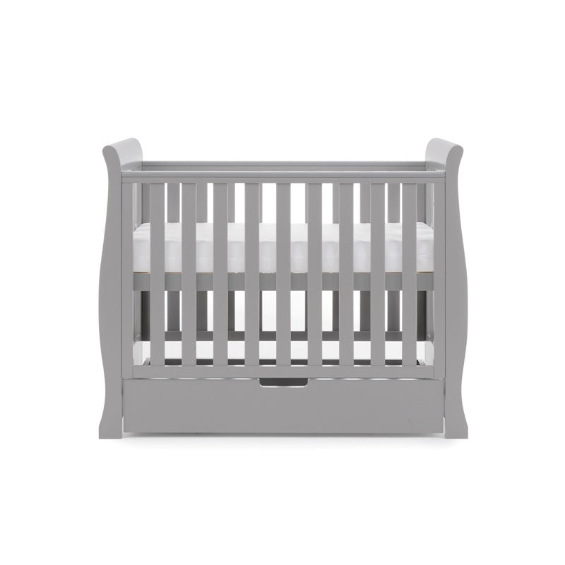OBaby Stamford Space Saver Cot - Warm Grey