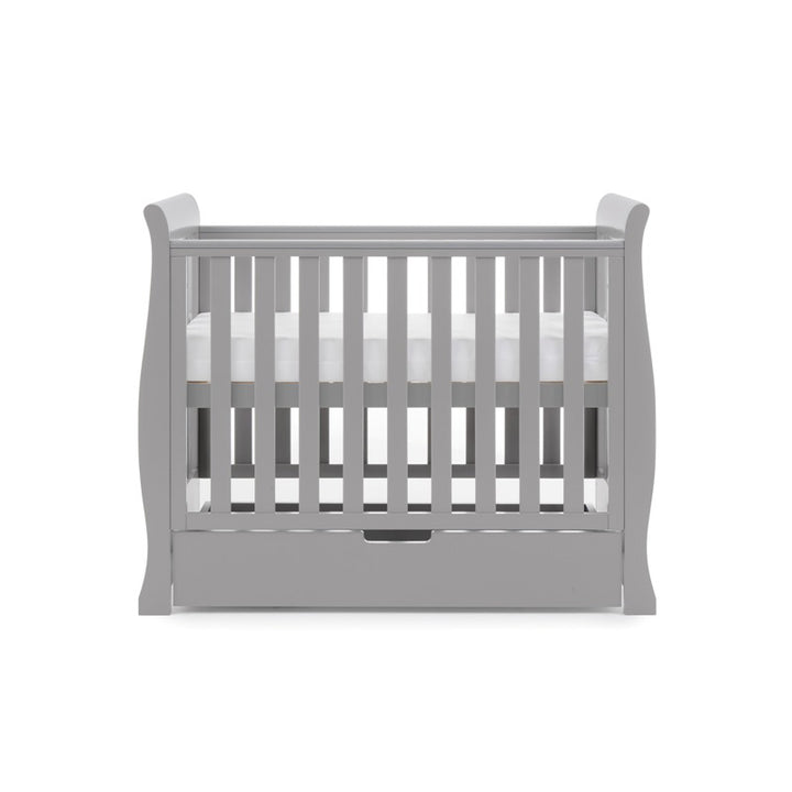 OBaby Stamford Space Saver Cot - Warm Grey