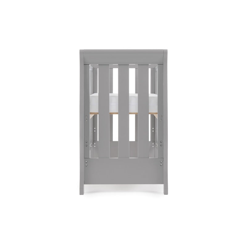 OBaby Stamford Space Saver Cot - Warm Grey