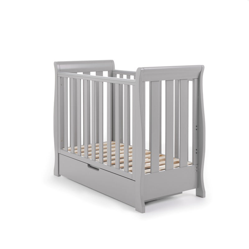 OBaby Stamford Space Saver Cot - Warm Grey