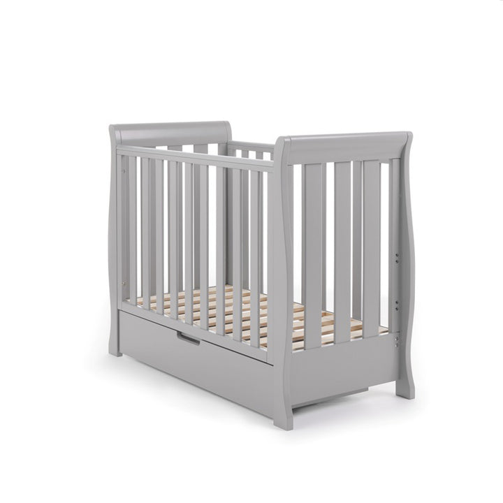 OBaby Stamford Space Saver Cot - Warm Grey