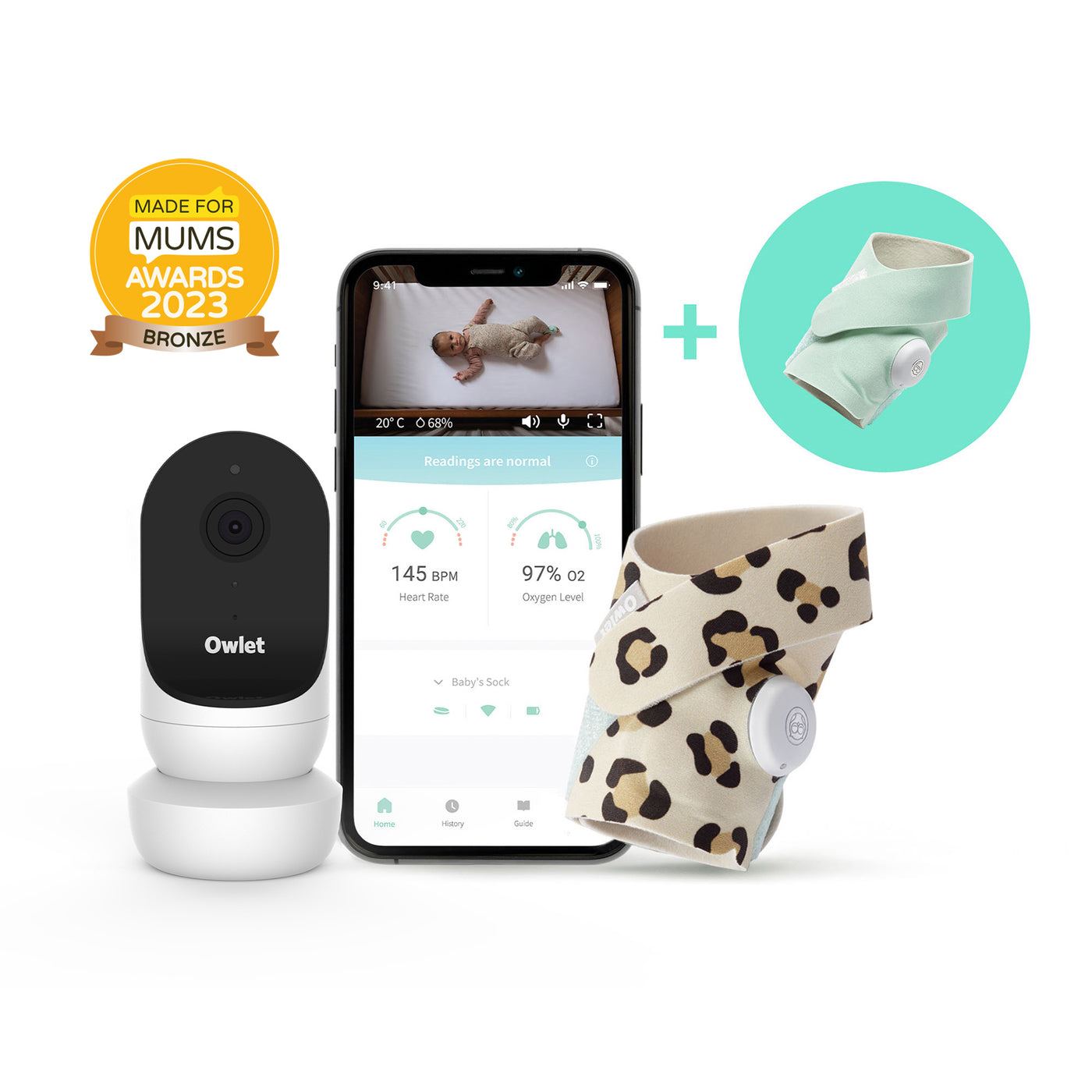 Owlet Monitor Duo/Smart Sock 3 + Cam 2 - Wild Child