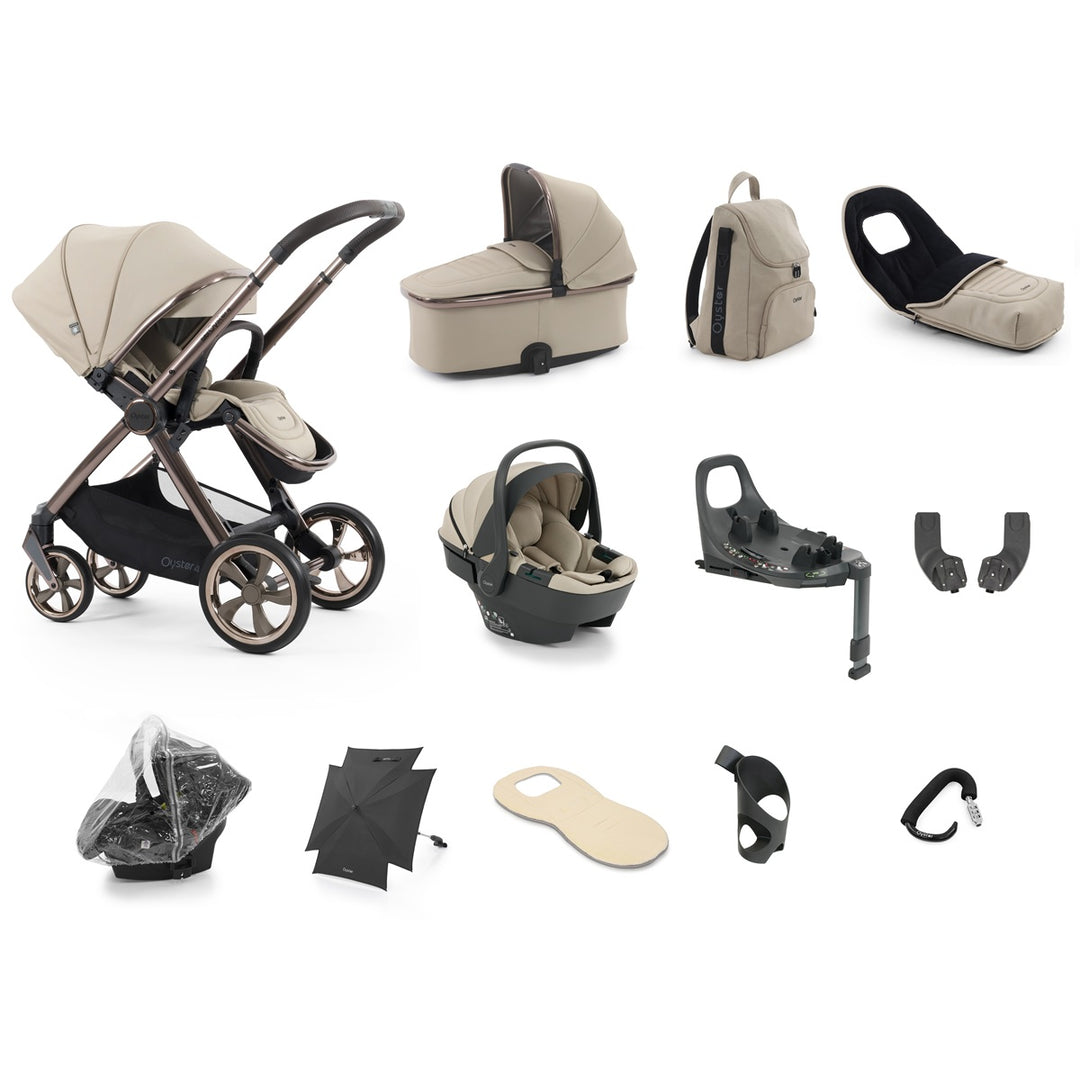 Babystyle Oyster 4 Ultimate 360 Travel System Bundle - Buttermilk