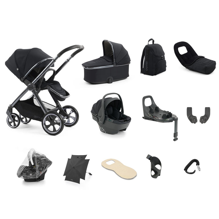 Babystyle Oyster 4 Ultimate 360 Travel System Bundle - Carbonite