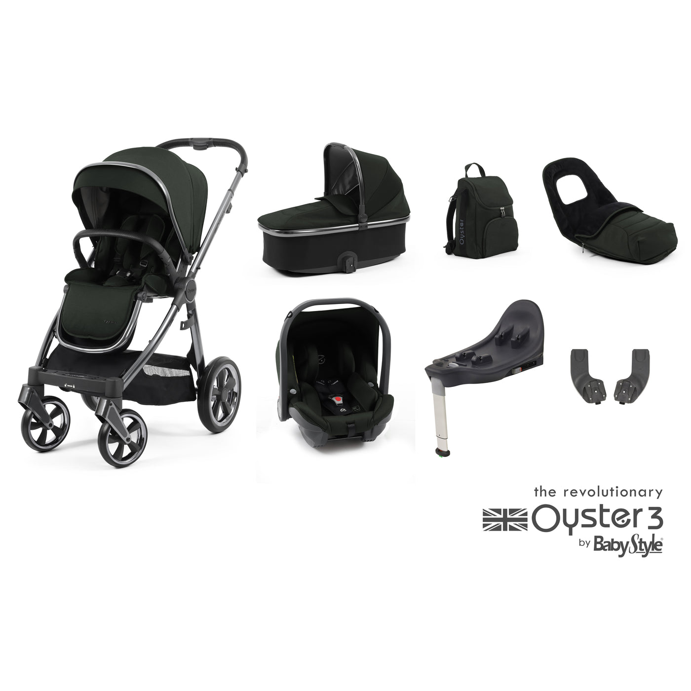 Babystyle Oyster 3 Luxury Bundle - Black Olive