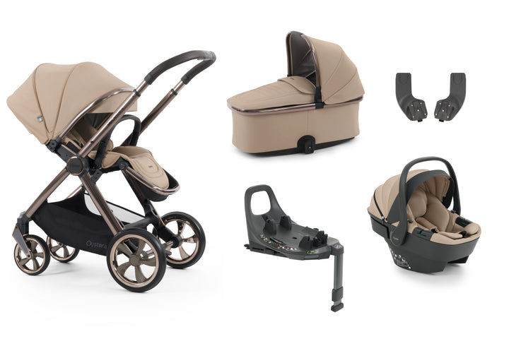 Babystyle Oyster 4 Essential 360 Travel System Bundle - Fawn