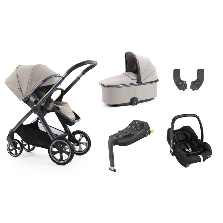 Babystyle Oyster 4 Essential Maxi-Cosi Cabriofix Bundle - Stone